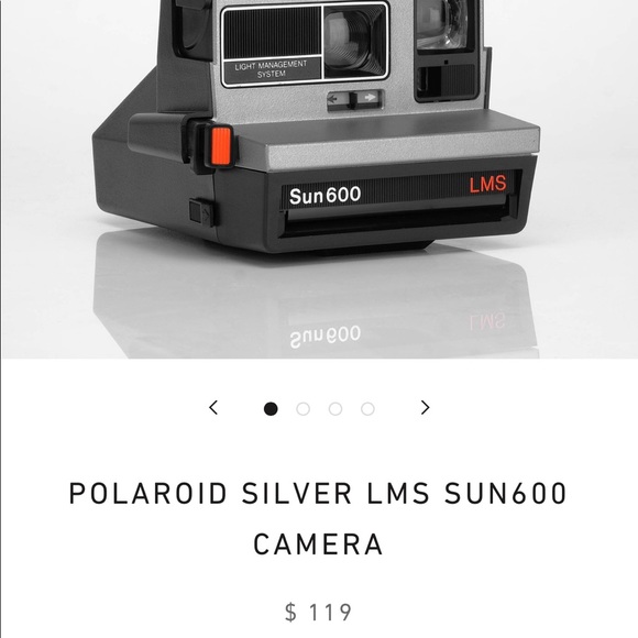 Polaroid Silver LMS Sun 600 camera - Picture 2 of 2